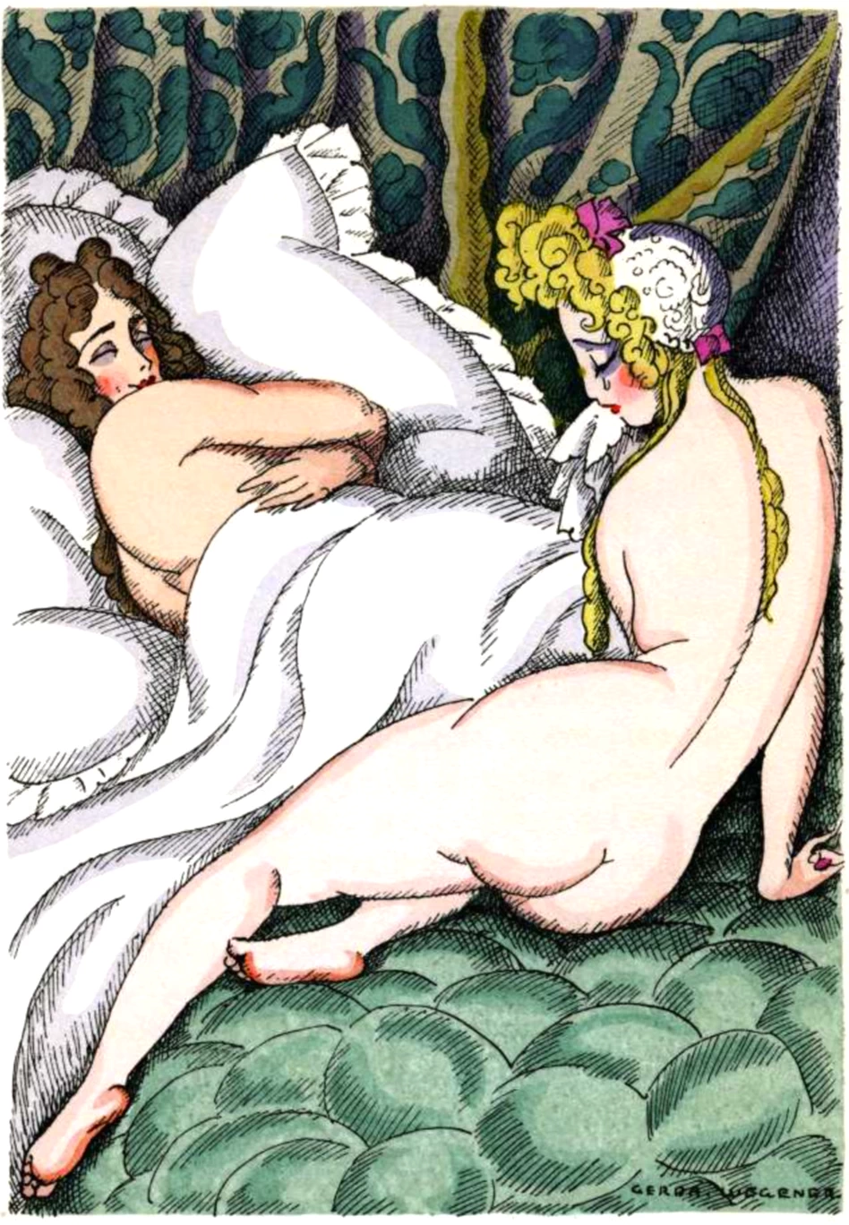 Illustrazione del libro di Jean de La Fontaine's - La Courtisane amoureuse